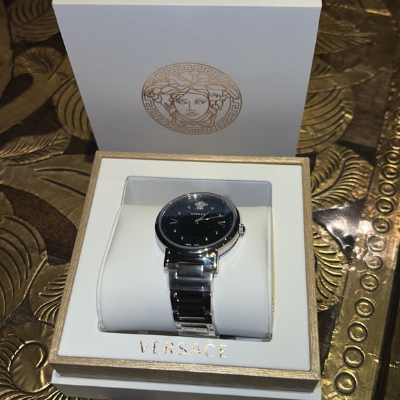 VERSACE Women’s Stainless Steel Bracelet Watch 36 MM New in Box - Picture 4 of 6